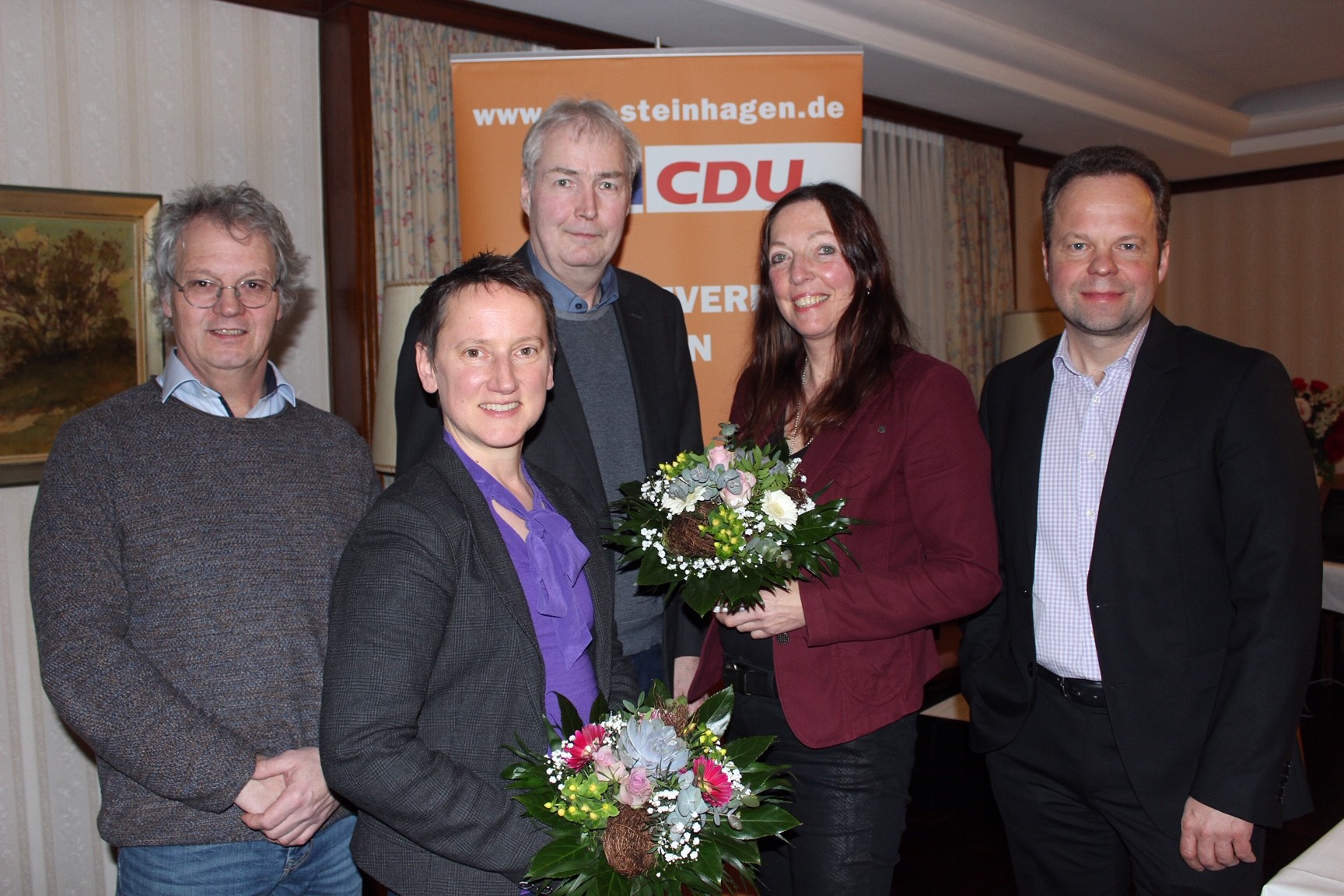 v.l. Hans-Heino Bante-Ortega, Dr. Mechthild Frentrup, Dirk Lehmann, Dr. Birgit Lutzer, Lars Steinmeier v.l. Hans-Heino Bante-Ortega, Dr. Mechthild Frentrup, Dirk Lehmann, Dr. Birgit Lutzer, Lars Steinmeier